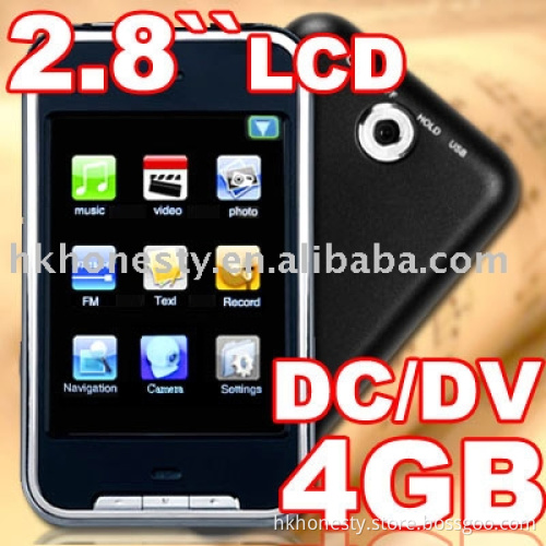 2.8" touch screen 4GB MP4 Player with Cam FM